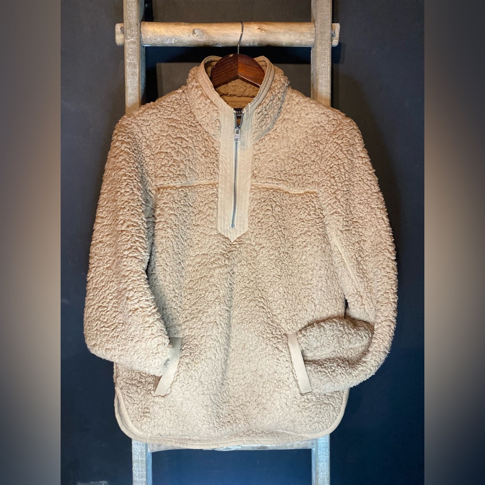 Abercrombie & Fitch Quarter Zip Sherpa